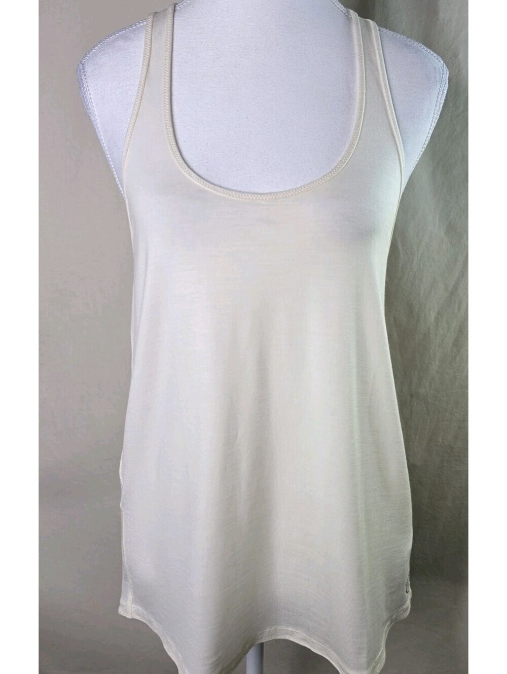 Allbirds Studio Tank S Cream Racerback Scoop Neck NWT